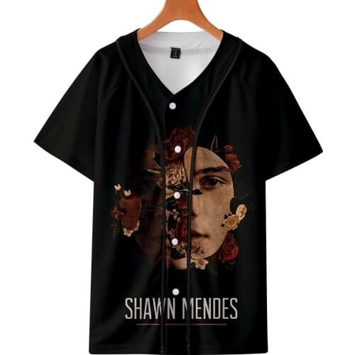 New Shawn Mendes 3d Print t shirt Women baseball t-shirt Hip Hop tshirt Mens short Sleeve t shirts Tops 4XL Clothes Girls Female
