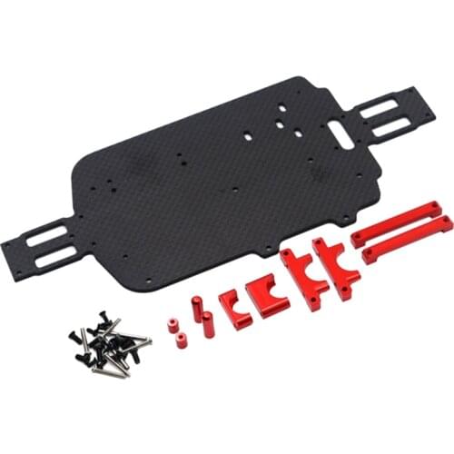 Upgrade Carbon Fiber Chassis Parts for WLtoys A959 A979 A959B A979B 1/18 RC Car Replacement