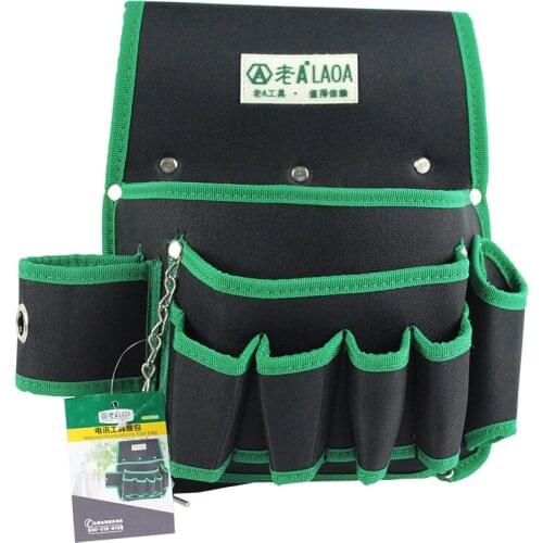 LAOA Multifunction Tool Belt 600D Double Layers Oxford Fabric Repair Bags Waist Pack Bag For Electrician Household With Belt