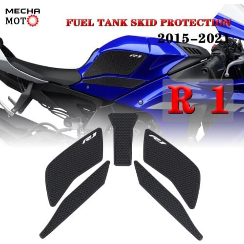 For Yamaha r1 r 1 yzf r1 r1m 2015 2016 2020 2021 Protector Anti slip Tank Pad Sticker Gas Knee Grip Traction Side Pad 3M Decal