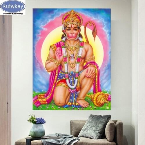 Rama. Lord Hanuman full square/round drill 5d diy diamond painting embroidery 3D cross stitch diamond kits Indian god Art