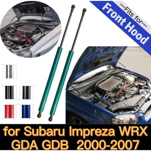 Car Styling Front Hood Bonnet Modify Gas Struts Lift Support Shock Damper Carbon Fiber for Subaru Impreza WRX GDA GDB 2000-2007