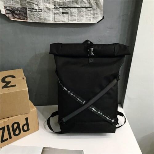 2020 Backpack Men Streetwear Hip Hop Male Travel Backpack Bag Large Capacity Cool College Backpack for Men