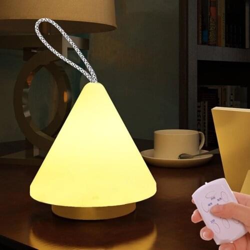 Modern Creative Atmosphere Light USB Charging Bedroom Bedside Table Lamp Remote Control Dimming Baby LED Night Light Portable