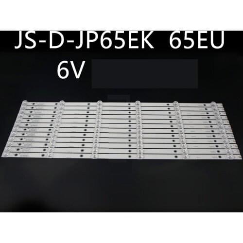 TV LED Backlight Strip for 65 inch akai aktv655 JS-D-JP65EK-062EC JS-D-JP65EU-062EC 6 leds/pc 6V per led 617mm square lens