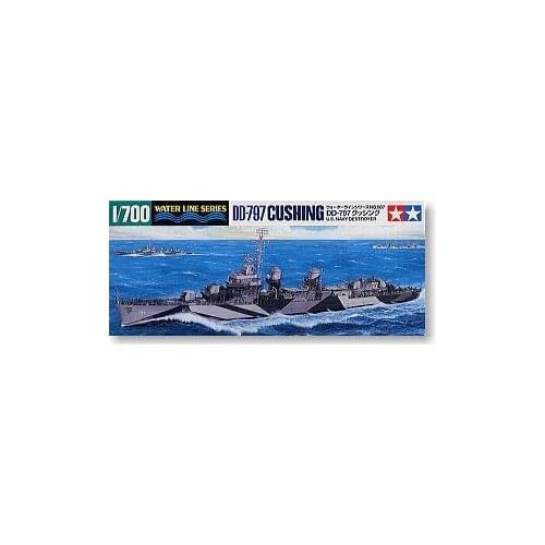 TAMIYA 1/700 scale model 31907 US Navy Fletcher class DD-797 Cushing destroyer