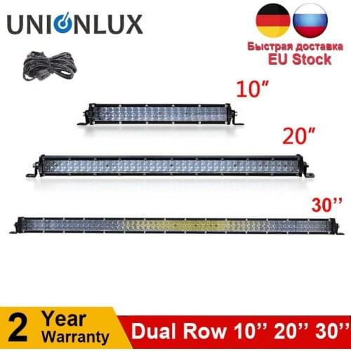 Ultra Slim 10'' 20'' 30'' led light bar 12V 24V Led Bars Spot Driving work Light for Trucks Tractor off road 4x4