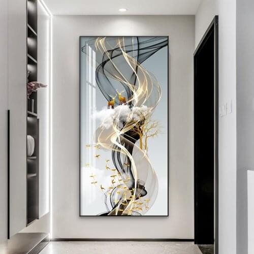 Vertical Corridor and Aisle Mural Background Wall Modern Minimalist Fantasy Hanging Painting