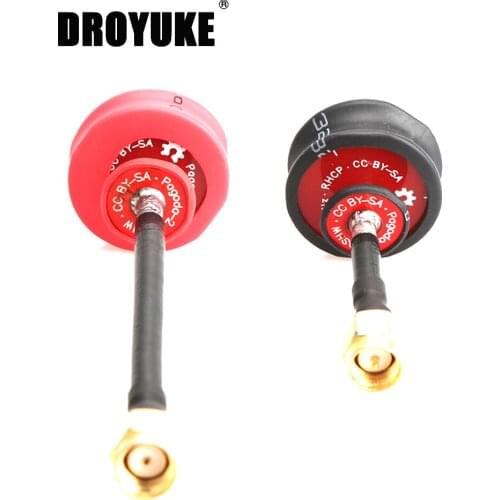 Droyuke 1pcs 5.8G 5dBi Omnidirectional Antenna SMA Connector/RP-SMA Connector For Pagoda Racing Drone(50mm/80mm)
