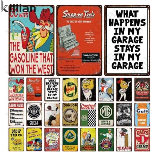 Western Gasoline Old Advertising Tin Painting Mural Home Decoration Vintage Art Art Metal Poster Metal Plate Bar Club Home Decor