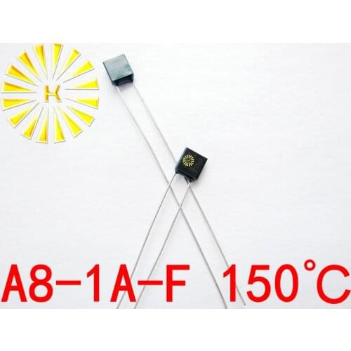 100% Original A8-1A-F 150 degree Thermal Cutoff RH150 Thermal-Links 1A 250V Black Square Temperature Fuse x 100PCS FREE SHIPPING