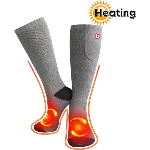 2 Lithium Battery+adjust Thermal Cotton Heated Socks 1Pair Outdoor Winter Skiing Bicycle Foot Warmer Electric Sport Warming Sock