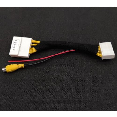 28Pin Original Video Input Switch Reverse Camera RCA Adapter Cable For Mazda CX-5 CX5 2015 2016 2017 2018 2019