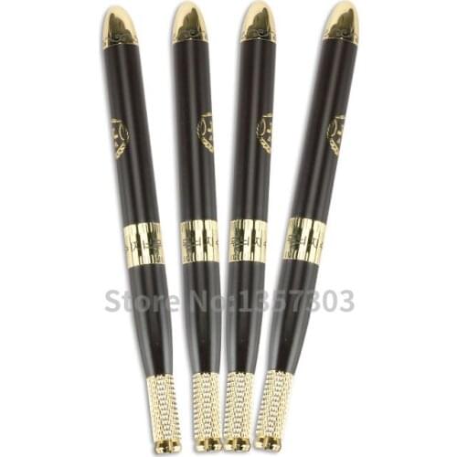 5 Pcs Hige Quality Manual tattoo pen permanent makeup Microblading pen with 10pcs 12pin needle blade for eyebrow free shipping
