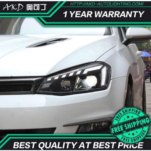 Car Styling Headlights for Golf 7 LED Headlight Audi-Design Animation DRL Head Lamp Dynamic Indicator All LED Beam Accessories
