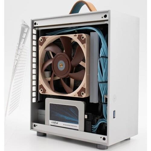 Best HTPC Case Computer Mini-ITX Case Aluminum Gamer Cooler Cabinet PC Mini Empty Suitcase Loli1 A4 Chassis