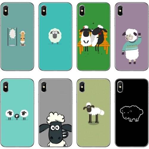 Cute cartoon sheep Soft Cover Case For Samsung Galaxy A71 A70 A60 A51 A50 A41 A40 A31 A30 A20E A21S A12 A10 A7 A5 A3