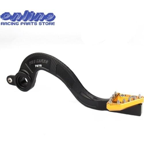 CNC Forged Billet Flexable MX Rear Foot Brake Pedal For RMZ250 RMZ 250 2007-2015 Motorcycle Dirt Bike Motocross Off Road