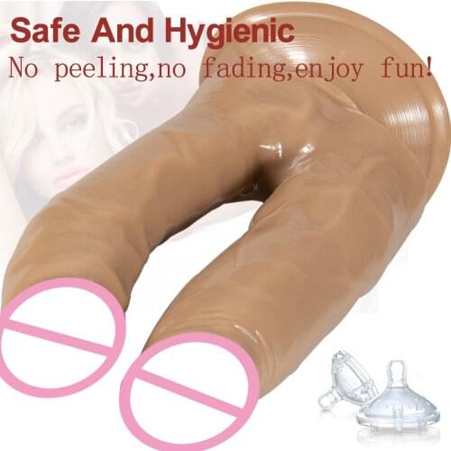 Suction Cup Sexshop Adult Double Dildo Sextoy Jouet Sexuel Anal Penis Gay God Gode Consolador Lesbian Prostate Massager Big Dick