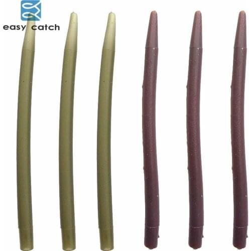 Easy Catch 20pcs Carp Fishing Anti Tangle Sleeves Plastic Rubber Carp Rigs Anti Tangle Sleeve Swivel Connect Carp Fishing Tackle