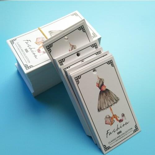 300gsm Coated paper custom tags price tag custom hang tags with logo printed swing tags clothing label personalized label