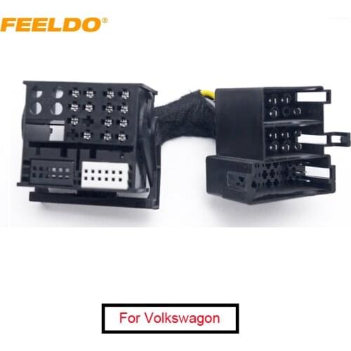 FEELDO 10Pcs 36pin Male Connector Adapter To 40pin Female Car Head Unit Stereo Quadlock #FD1136