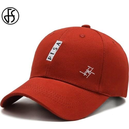 FS 2021 High Quality Cotton Red Purple Baseball Cap Men Women Trendy Streetwear Snapback Hip Hop Caps Summer Hat Casquette
