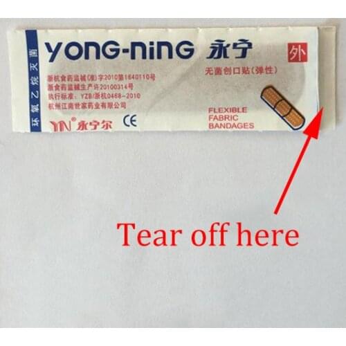 Hot 100pcs/Pack Woundplast Band Aid Sterile Haemostasis Adhesive Bandage Stickers First Aid Kit DO2