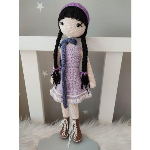 Jaju Baby Handmade Hair Braided Girl Amigurumi Toy 40 cm