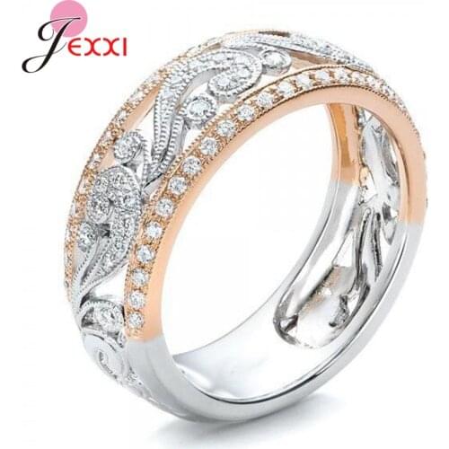 Latest Models Genuine 925 Sterling Silver Rings For Women Girls Luxury Sparkling Crystal Rings Gift For Wife Girlfriend Lovers