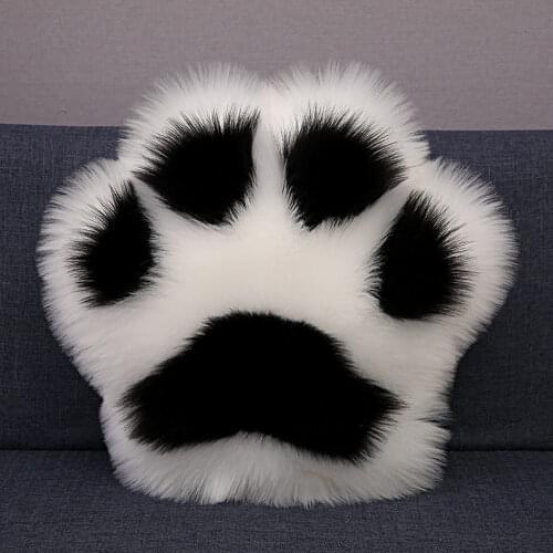 Creative Panda Paw Shape Cushion Seat Pad Home Car Bed Sofa Throw Pillow With Filling Cute Cat Paw Cushions Bedroom Tatami Decor