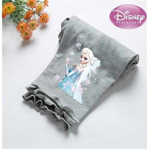 2020 New Summer Children Girls Leggings Disney Princess Calf Length Pants Frozen Cartoon Elsa Anna Trousers Kids Casual Pants
