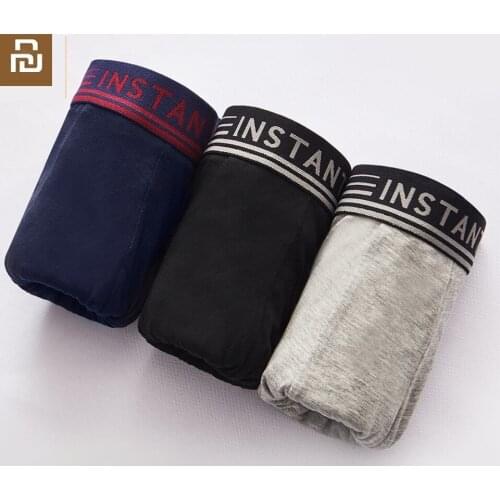 Youpin New Instant me Man breathable cool boxer briefs 3PCS Naked and refreshing Sexy Underpants Men Panties Underwear Shorts