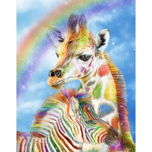 3D DIY Diamond Painting Kits Square Rhinestone Draw Full Diamond Embroidery Animals Flower Deer Cross Stitch Kit Mosaic Picture