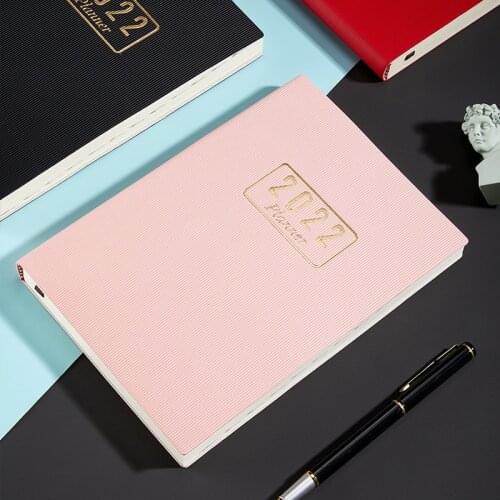 New A5 2022 Planner English Edition Schedule Notebook Plan Goal Custom Schedule Business Notepad Office School Stationery