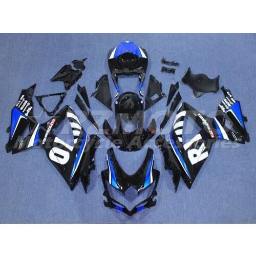 New ABS Plastic Shell Motorcycle Fairing kit Fit For Suzuki GSXR600 GSXR750 K8 2008 2009 2010 08 09 10 Bodywork Set Black Blue