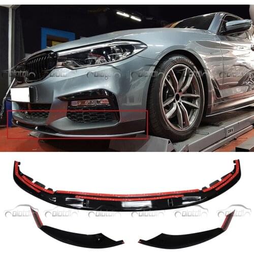 OLOTDI Car Styling 3PCS/SET Real Carbon Fiber / ABS M Bumper Spoiler Corner Splitters Front Lip For BMW G30 G31 2017