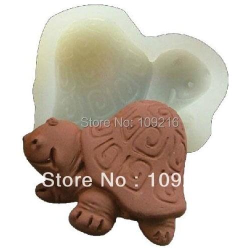 Wholesale !!!1pcs Mini New Style Tortoise (C0034) Silicone Handmade Chocolate/Jelly/Pudding DIY Mold