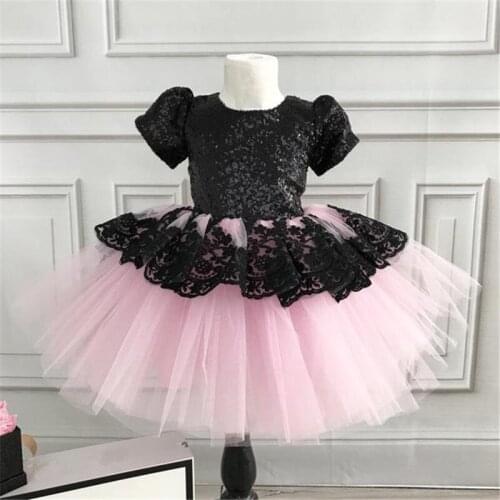 2019 New Fashion Lace Baby Girl Dress 6M to 6 Years Baby Girls Birthday Dresses Vestido Formal party princess Children dress