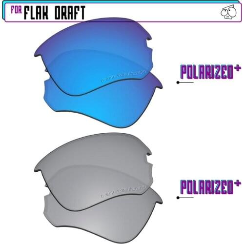 EZReplace Polarized Replacement Lenses for - Oakley Flak Draft Sunglasses - Sir P Plus-BluePPlus
