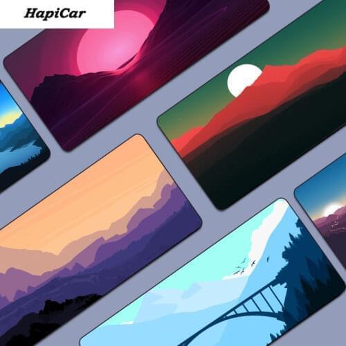 80x30cm Simple landscape mouse pad lock game desk pad computer gift desk pad kawaii mouse pad deskpad home decor desk mats