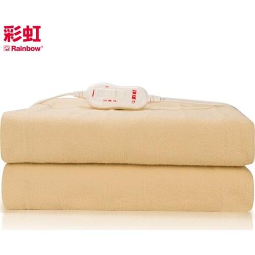 Rainbow Single Economical Under Heating Electric Blanket Bed Mattress Carpet Nonwoven Polyester Fabric EU Plug Mat 1215