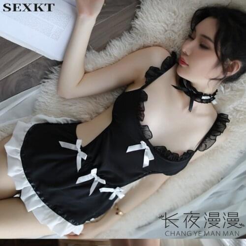 Sexy Lingerie Uniform Seductive Womens Sexy Sleepwear Maid Nurse Underwear Set