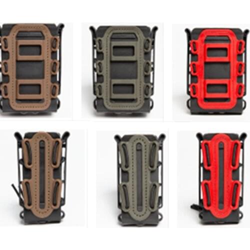 DEBK Tactical Magazine Pouch Molle for Ar15 M4 5.56 7.62 9mm Scorpion Fast Mag Quick Release Mag TPR Holster Case Box Hunting