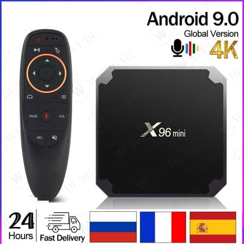 X96mini new Android 9.0 X96 mini Smart TV BOX 2.4G Wifi 2G/16G Amlogic S905W Quad Core 1GB8GB Set-Top fast Box free shipping