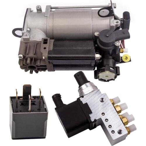 Air Suspension Valve Block A2113200158 w/Air Pump Compressor For Mercedes W220 W211 W219 E550 S430 S500 2203200104