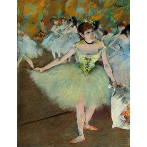 High quality Oil painting Canvas Reproductions On Stage (1879-1881) By Edgar Degas hand painted
