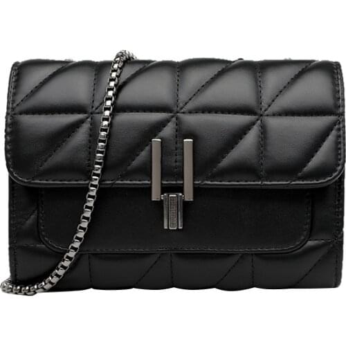 Bag female 2021 new trendy fashion rhombus chain bag ins shoulder messenger bag small fragrance all-match small bag