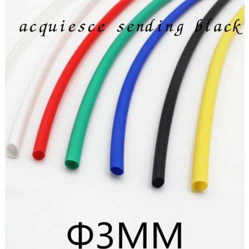 1Meter/lot)3MM Inner Diameter White color Heat Shrinkable Tube / Heat Shrink Tubing cable sleeves