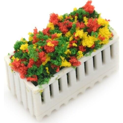 1Pc Flower Beds Plants Miniature Landscape Fairy Garden Decor Dollhouse Accessories